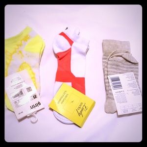 THREE SOCKS NWT.DIFFRENT STYLE